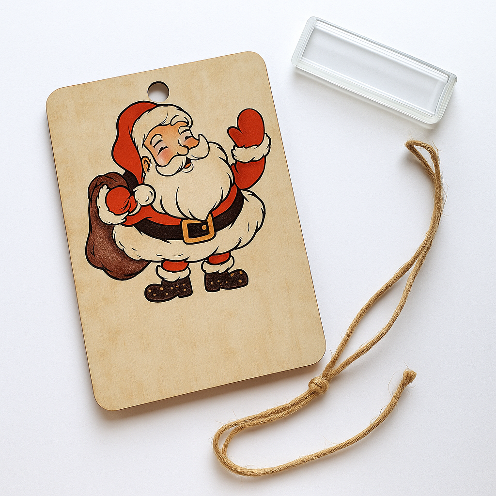 Nzmarket Wooden Christmas Money Holder Ornament – 7 Designs, Tree Hanging