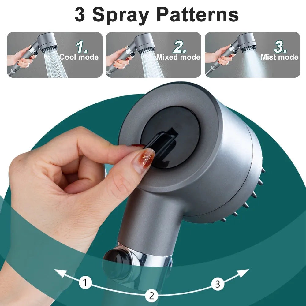 AquaFlow High Pressure Shower Head - Spa Experience At Home
