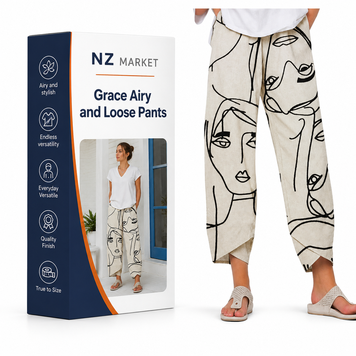 Grace Airy and Loose Pants
