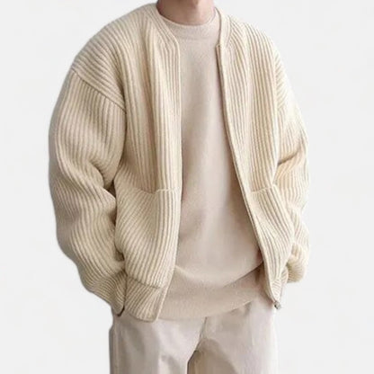Alexander - Men's Zipper Cardigan