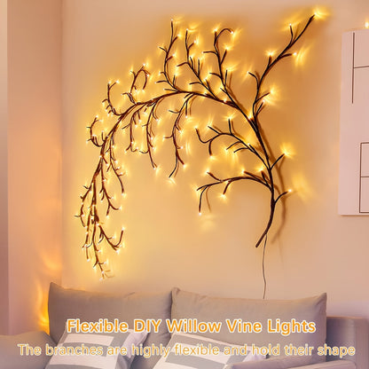 Nzmarket™ LED Willow Branch Wall Light – Warm Glow, Ethereal Design