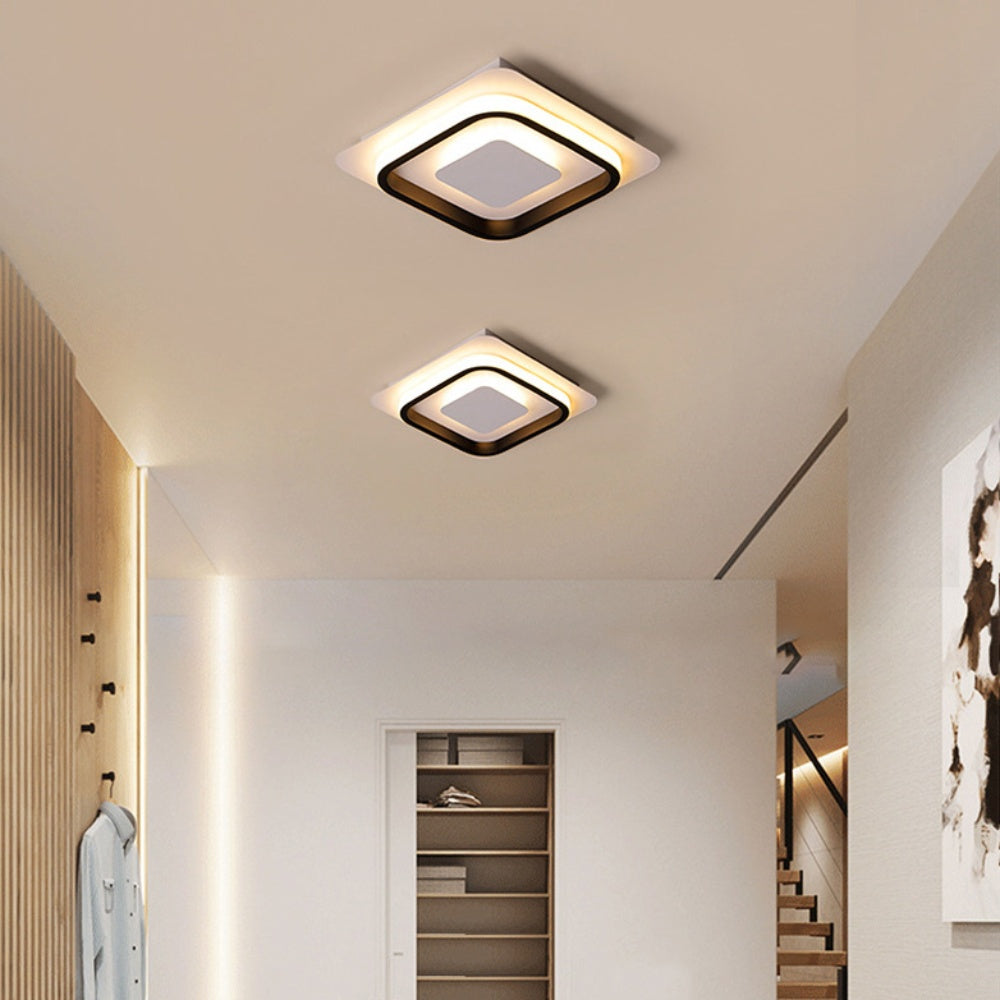 Nzmarket Geometric LED Flush Mount Ceiling Light – Square & Round