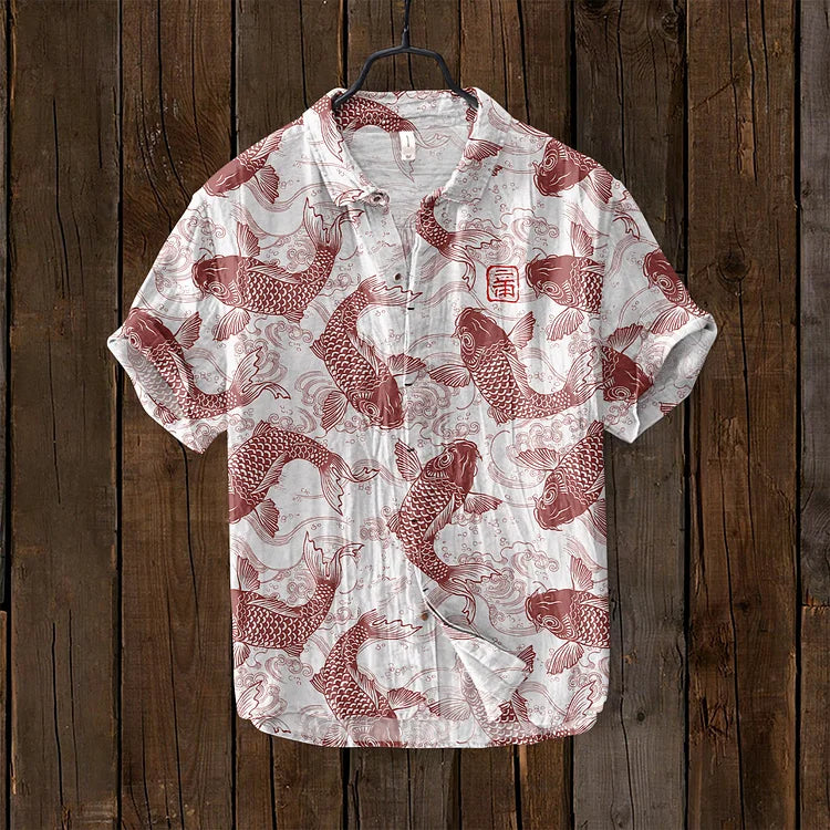 Nino - Vintage Fish Linen Shirt