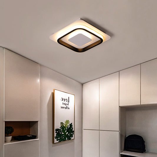 Nzmarket™ Geometric LED Flush Mount Ceiling Light – Square & Round