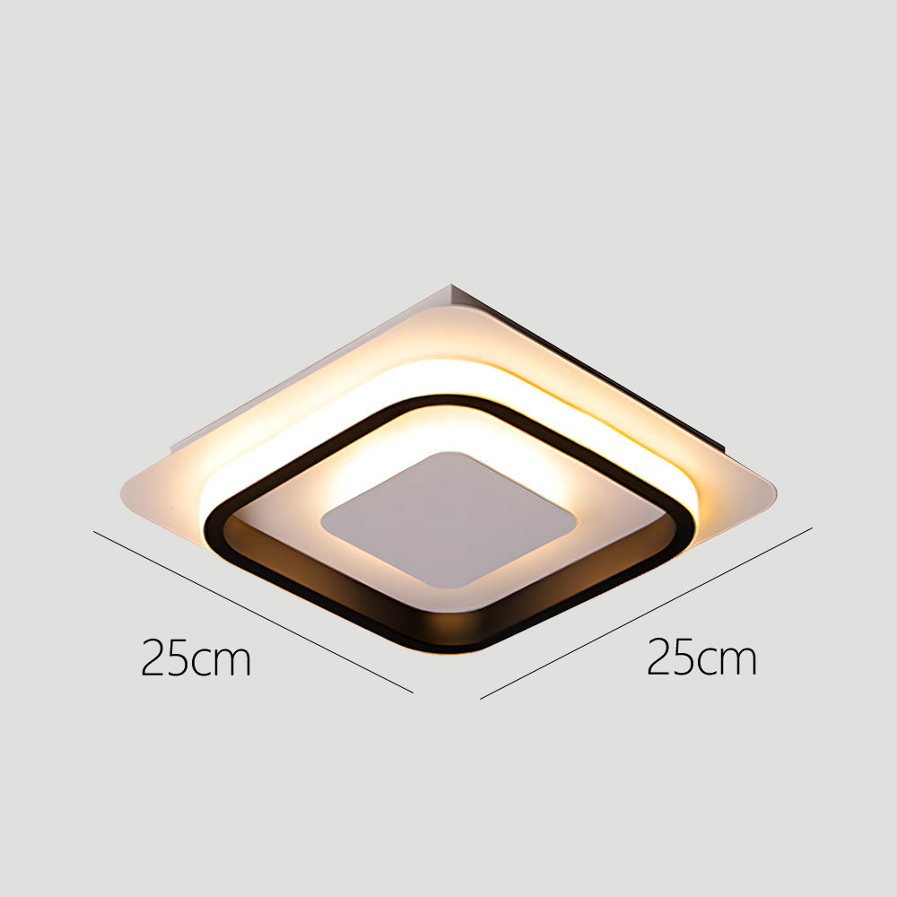 Nzmarket Geometric LED Flush Mount Ceiling Light – Square & Round