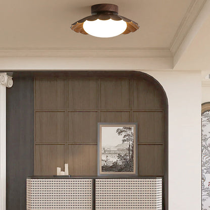 Nzmarket Vintage Acrylic Flush Mount Ceiling Light – 3-Colour Switch