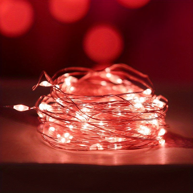Nzmarket Copper Wire Battery Fairy Lights – 1m to 10m, Warm Yellow Glow