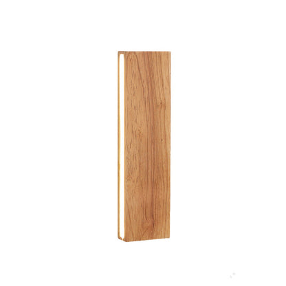 Nzmarket™ Rotatable Wood LED Wall Light – Adjustable Arm, Natural Timber