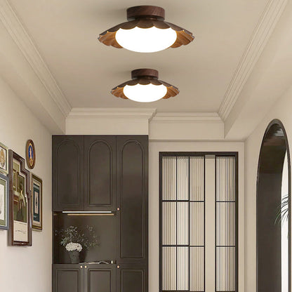 Nzmarket Vintage Acrylic Flush Mount Ceiling Light – 3-Colour Switch
