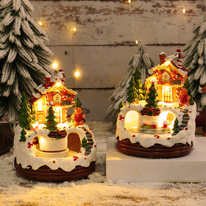 Nzmarket LED Musical Snow Globe Christmas Ornament – Animated Festive Keepsake