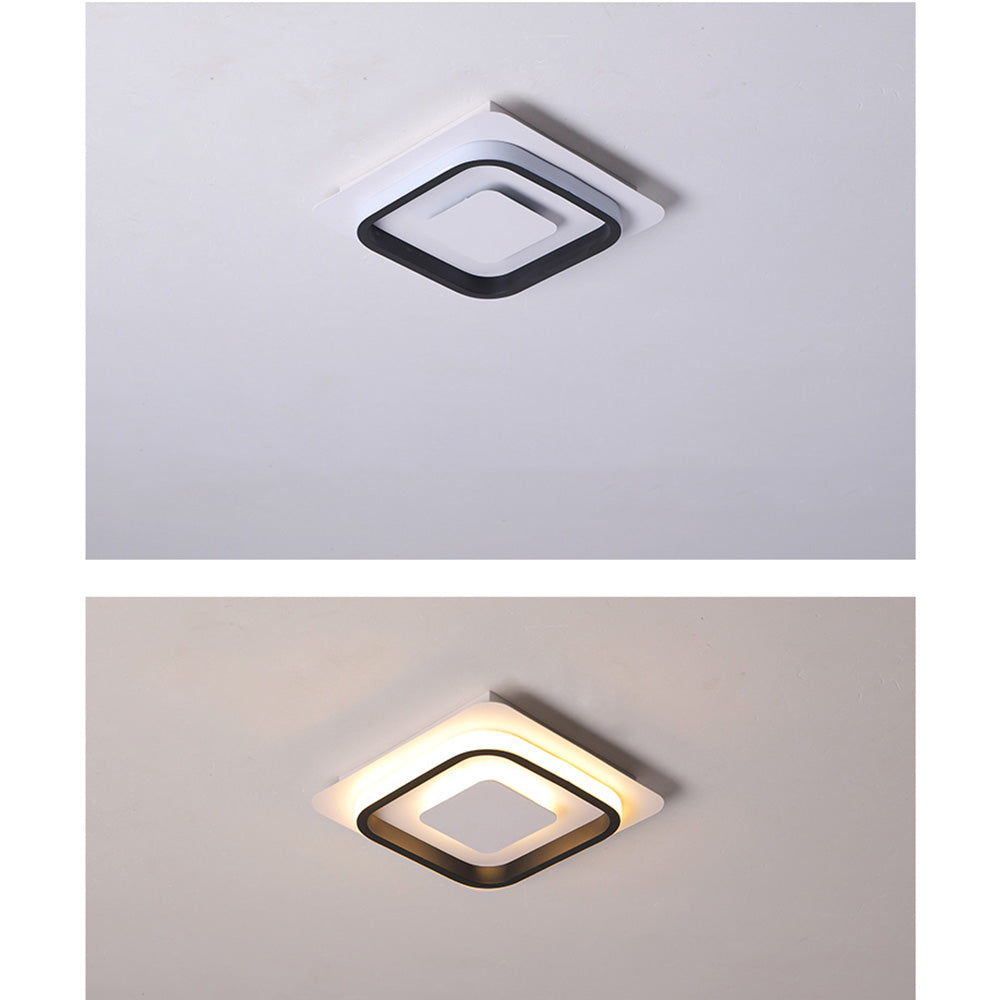 Nzmarket Geometric LED Flush Mount Ceiling Light – Square & Round