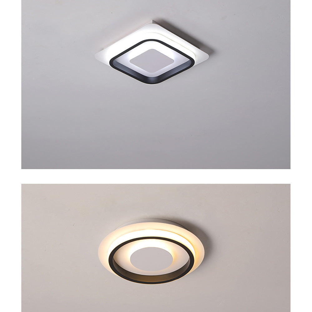 Nzmarket Geometric LED Flush Mount Ceiling Light – Square & Round
