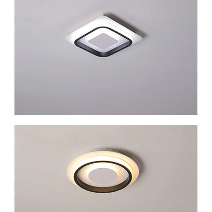 Nzmarket Geometric LED Flush Mount Ceiling Light – Square & Round