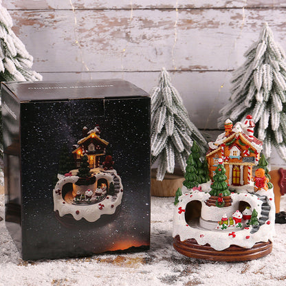 Nzmarket LED Musical Snow Globe Christmas Ornament – Animated Festive Keepsake
