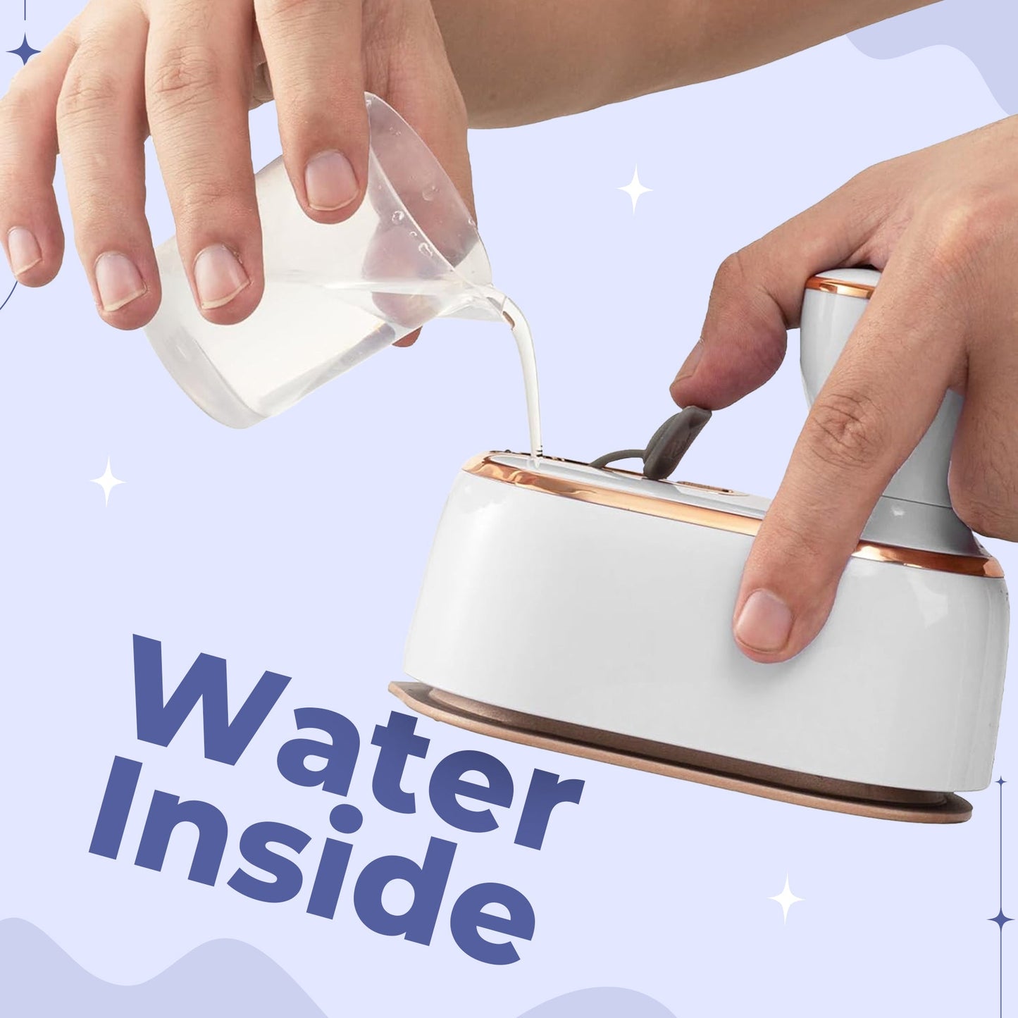 Nzmarket Portable Micro Steam Iron – Travel-Friendly, 30-Second Heat-Up