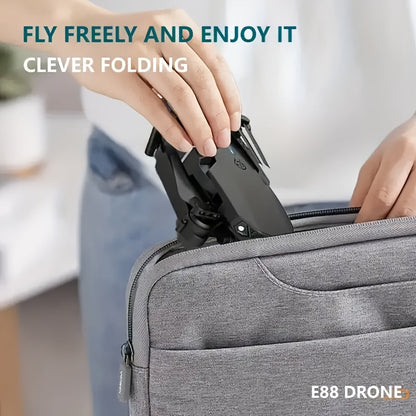 Nzmarket E88 Dual Camera WiFi FPV Drone – Altitude Hold, One-Key Return