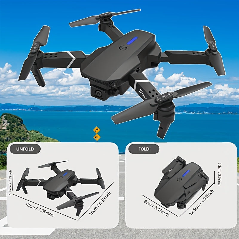 Nzmarket E88 Dual Camera WiFi FPV Drone – Altitude Hold, One-Key Return
