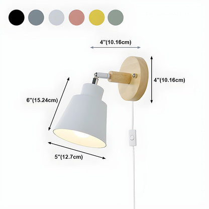 Nzmarket™ Wood Accent Bedroom Wall Light – Natural Timber, Soft LED Glow