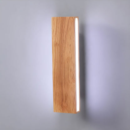 Nzmarket™ Rotatable Wood LED Wall Light – Adjustable Arm, Natural Timber