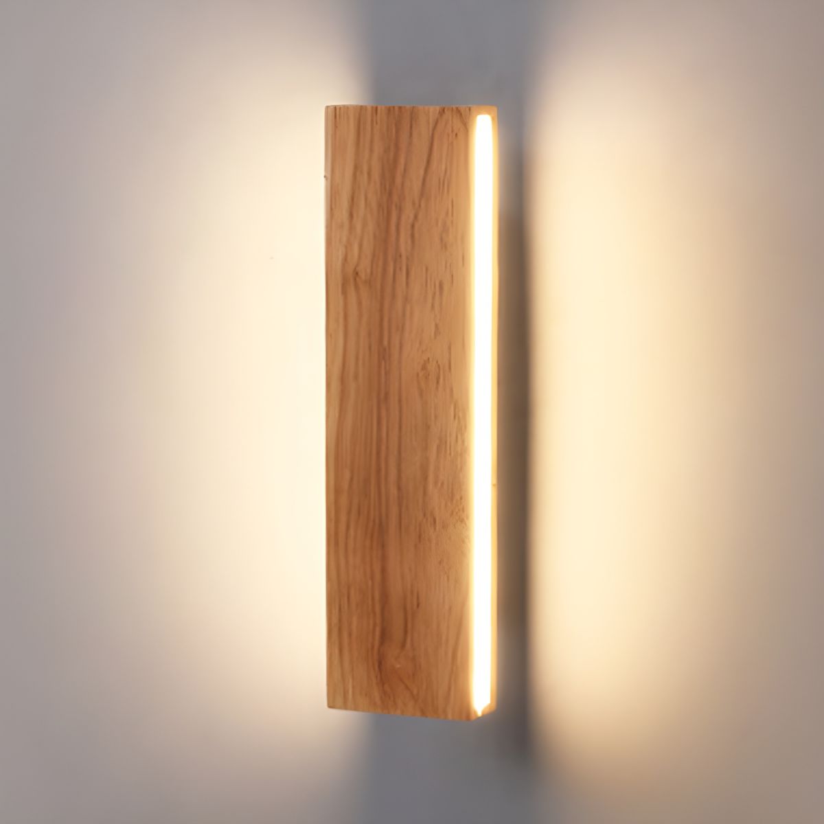 Nzmarket™ Rotatable Wood LED Wall Light – Adjustable Arm, Natural Timber