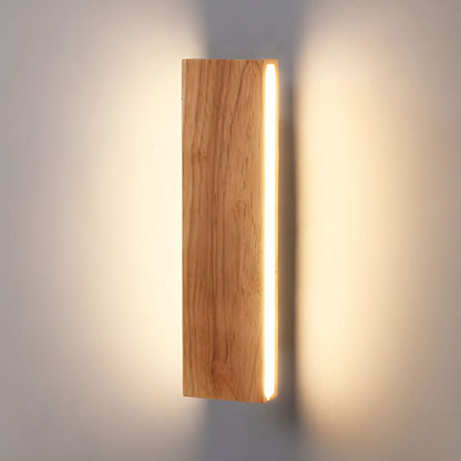Nzmarket™ Rotatable Wood LED Wall Light – Adjustable Arm, Natural Timber