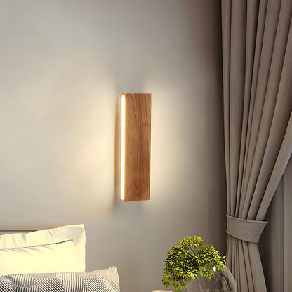 Nzmarket™ Rotatable Wood LED Wall Light – Adjustable Arm, Natural Timber