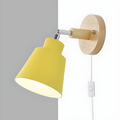 Nzmarket™ Wood Accent Bedroom Wall Light – Natural Timber, Soft LED Glow