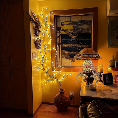 Nzmarket™ LED Willow Branch Wall Light – Warm Glow, Ethereal Design