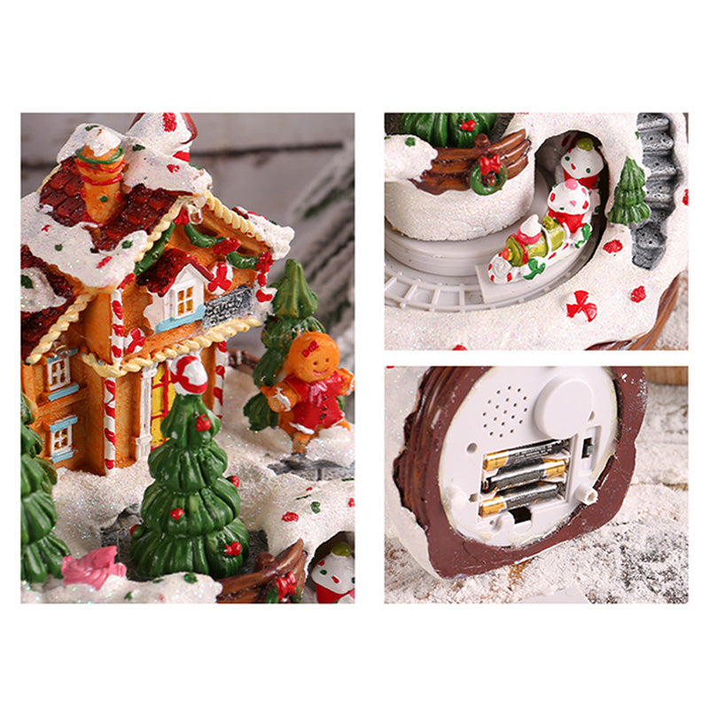Nzmarket LED Musical Snow Globe Christmas Ornament – Animated Festive Keepsake