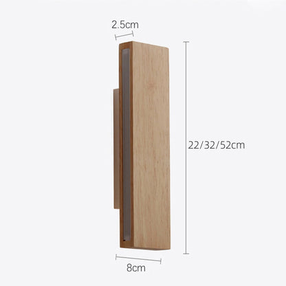 Nzmarket™ Rotatable Wood LED Wall Light – Adjustable Arm, Natural Timber