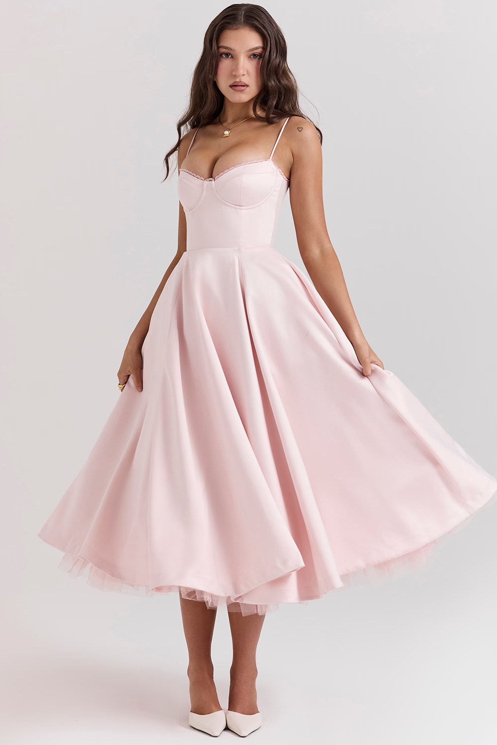 Vanna - Elegant satin party dress