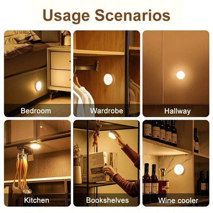 Nzmarket Indoor LED Motion Sensor Night Light – Auto On/Off, Soft Glow