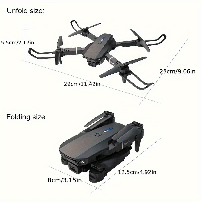 Nzmarket E88 Dual Camera WiFi FPV Drone – Altitude Hold, One-Key Return