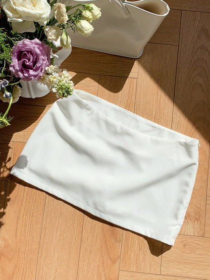 Nzmarket Valerie Low-Waist Mini Skirt – Solid Colour Summer Casual