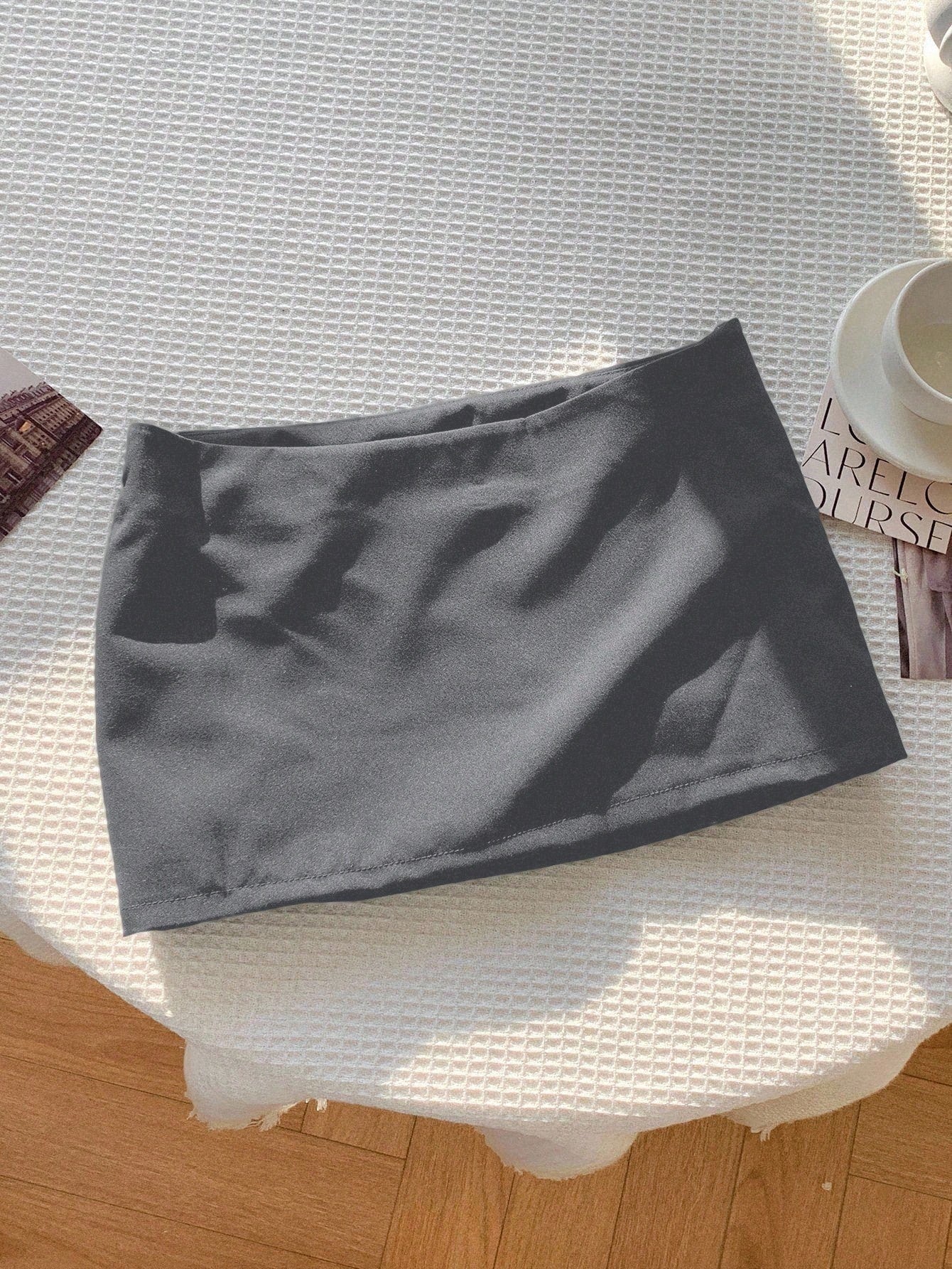 Nzmarket Valerie Low-Waist Mini Skirt – Solid Colour Summer Casual