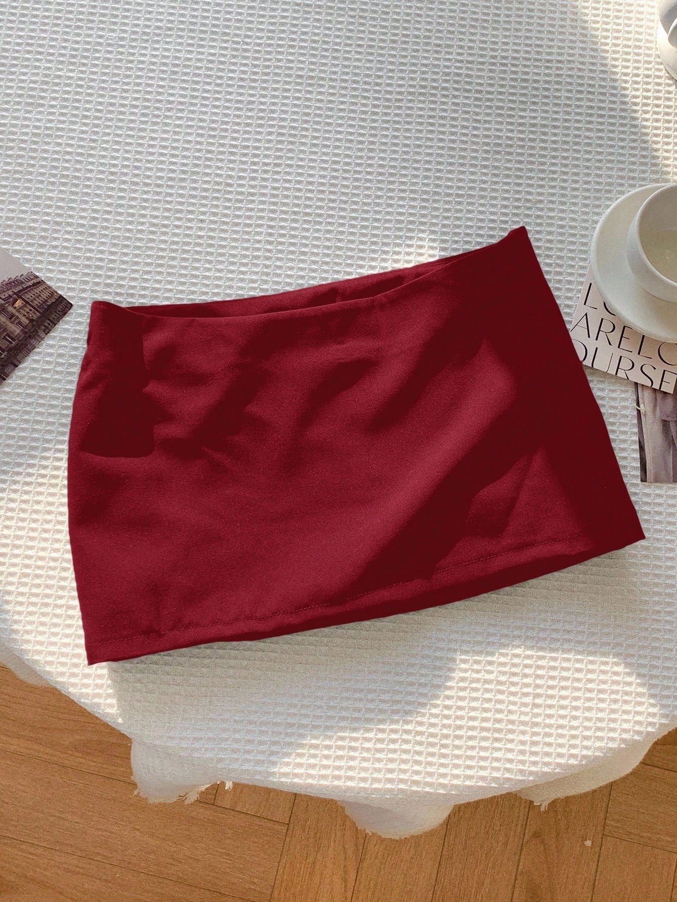Nzmarket Valerie Low-Waist Mini Skirt – Solid Colour Summer Casual