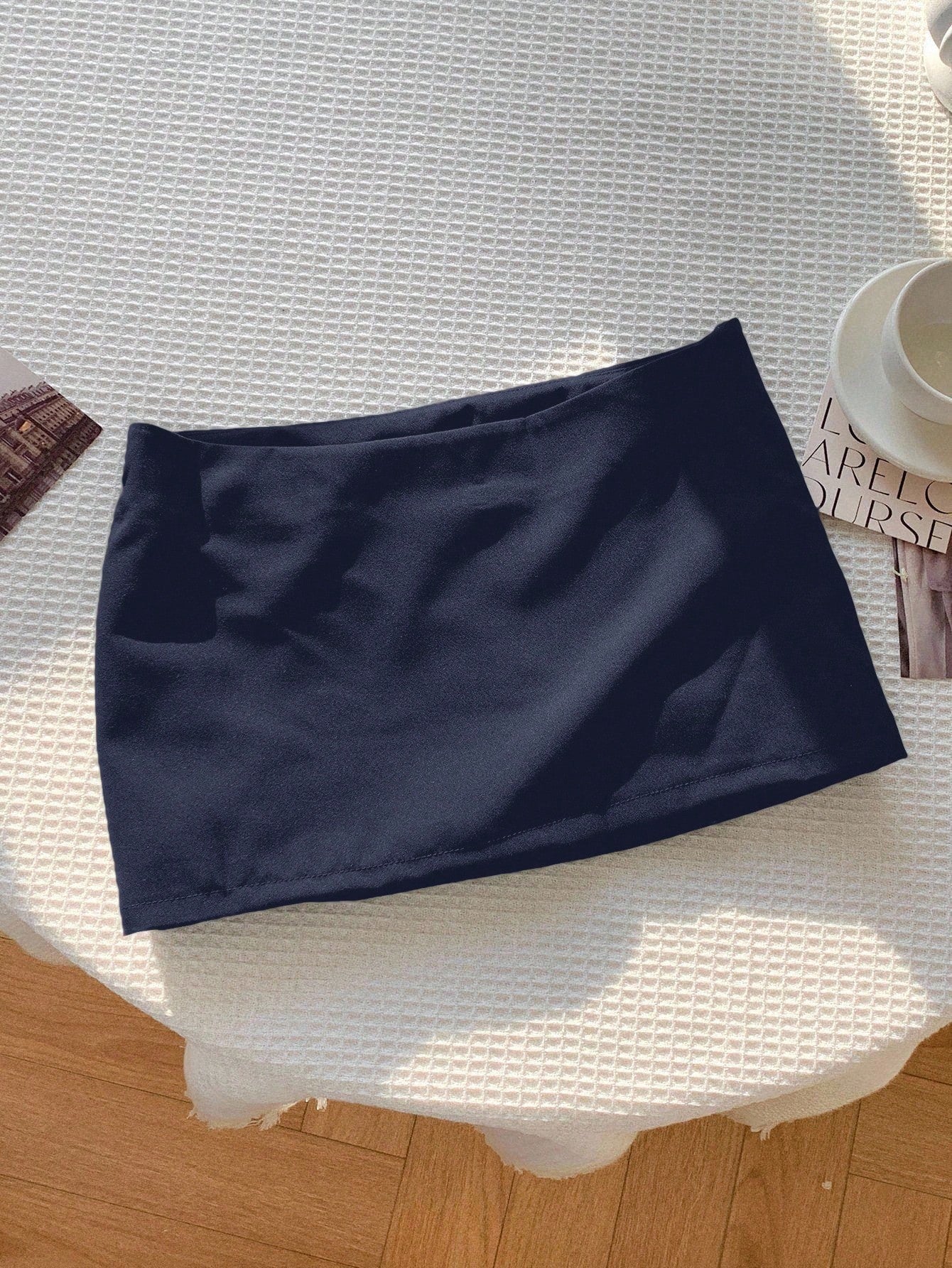 Nzmarket Valerie Low-Waist Mini Skirt – Solid Colour Summer Casual