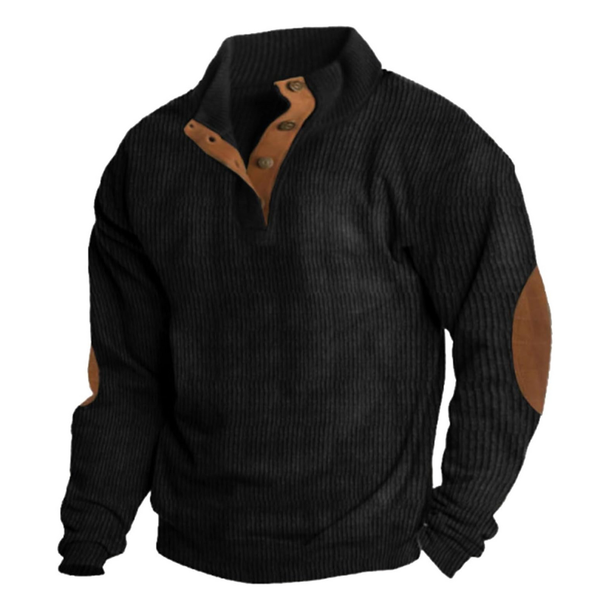 Wade | Men's Corduroy Quarter-Button Sweatshirt