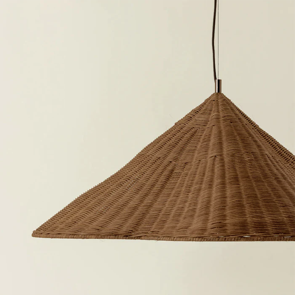 Nzmarket™ Rustic Rattan Woven Pendant Ceiling Lamp – Natural Bohemian Style