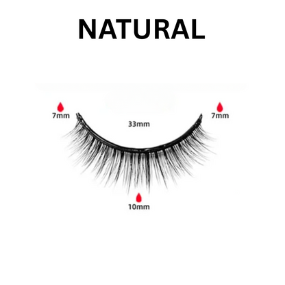 Nzmarket Reusable Self-Adhesive Eyelashes – No Glue, 3-Second Application