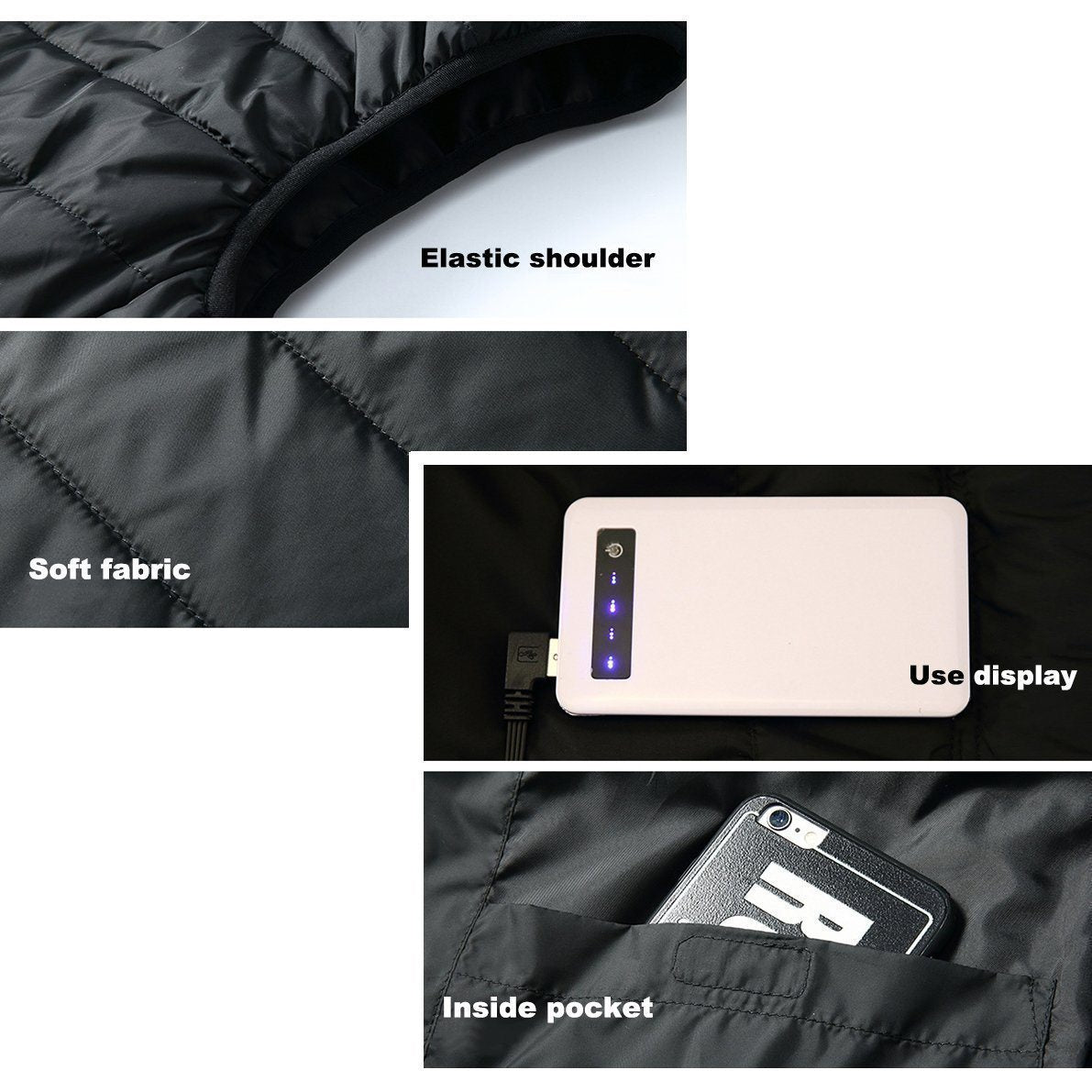 Outdoor Heated Vest with Adjustable Heat Levels