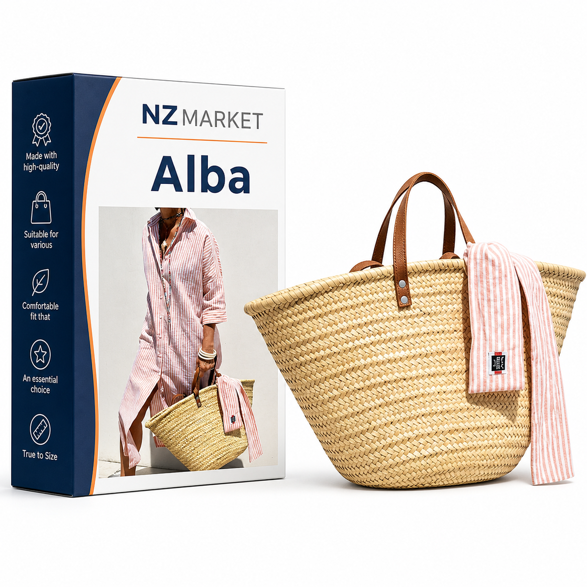 Alba - Elegant striped shirt dress