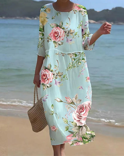 Mara - Elegant Floral Dress