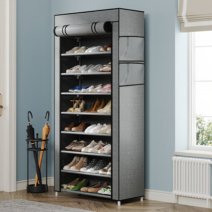 Nzmarket Multi-Tier Shoe Rack with Dust Cover – Space-Saving Storage