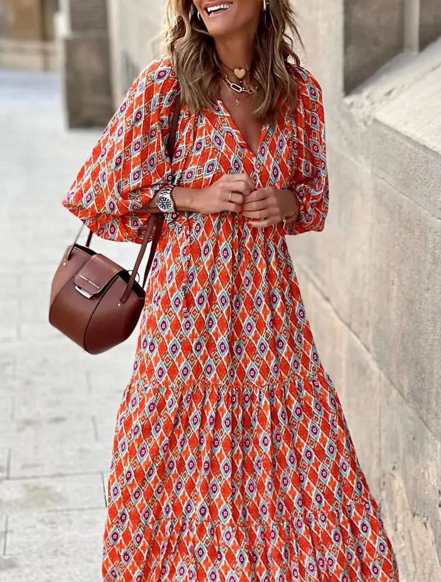 Nina | Floral Boho Maxi Dress