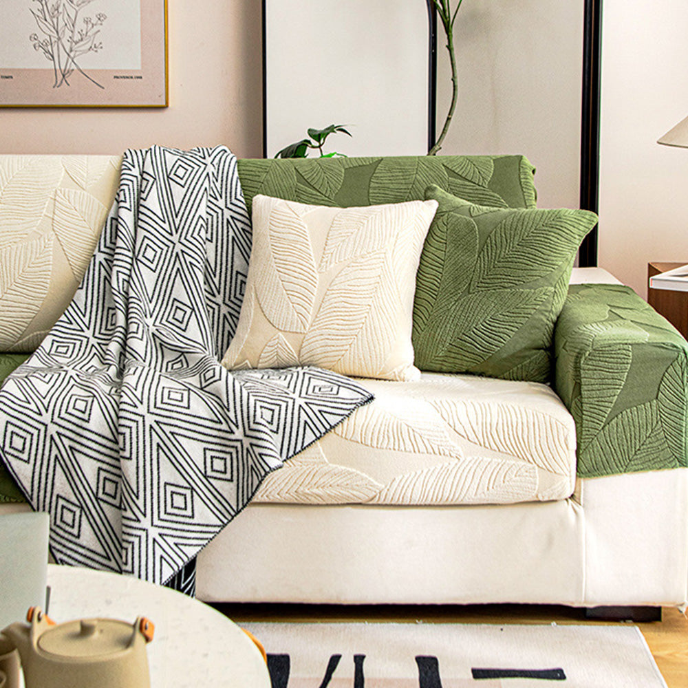 Leaf Waterproof Anti-Scratch Stretch Full Wrap Couch Cover