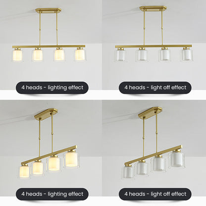 Nzmarket™ Modern Glass Globe Pendant Ceiling Light – Kitchen Island & Dining
