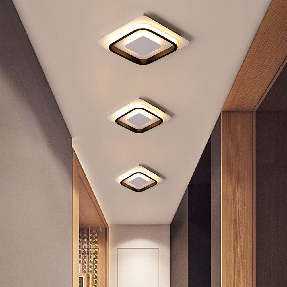 Nzmarket Geometric LED Flush Mount Ceiling Light – Square & Round