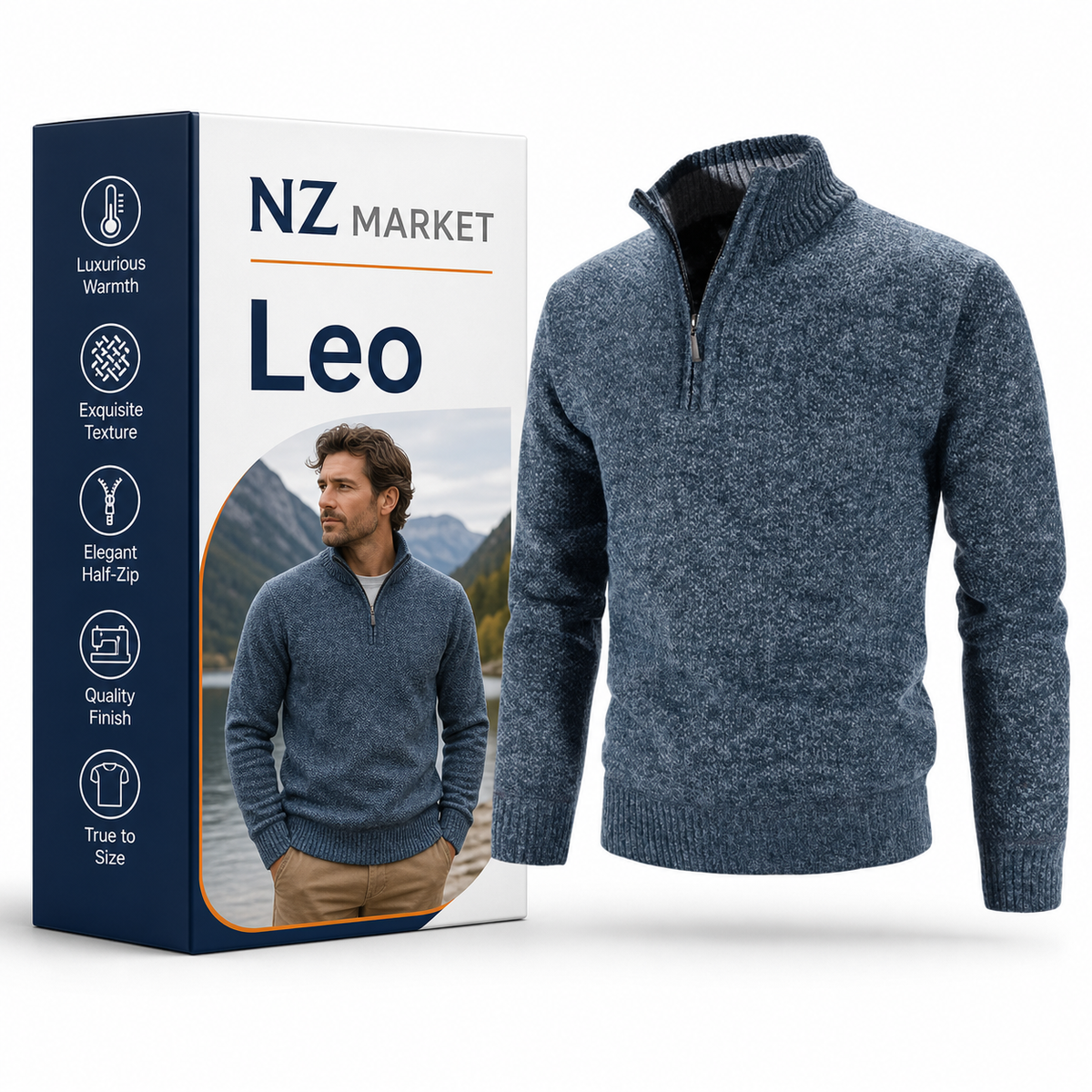 Leo - Half Zip Sweater