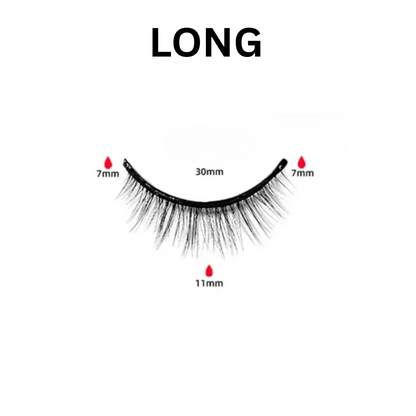 Nzmarket Reusable Self-Adhesive Eyelashes – No Glue, 3-Second Application